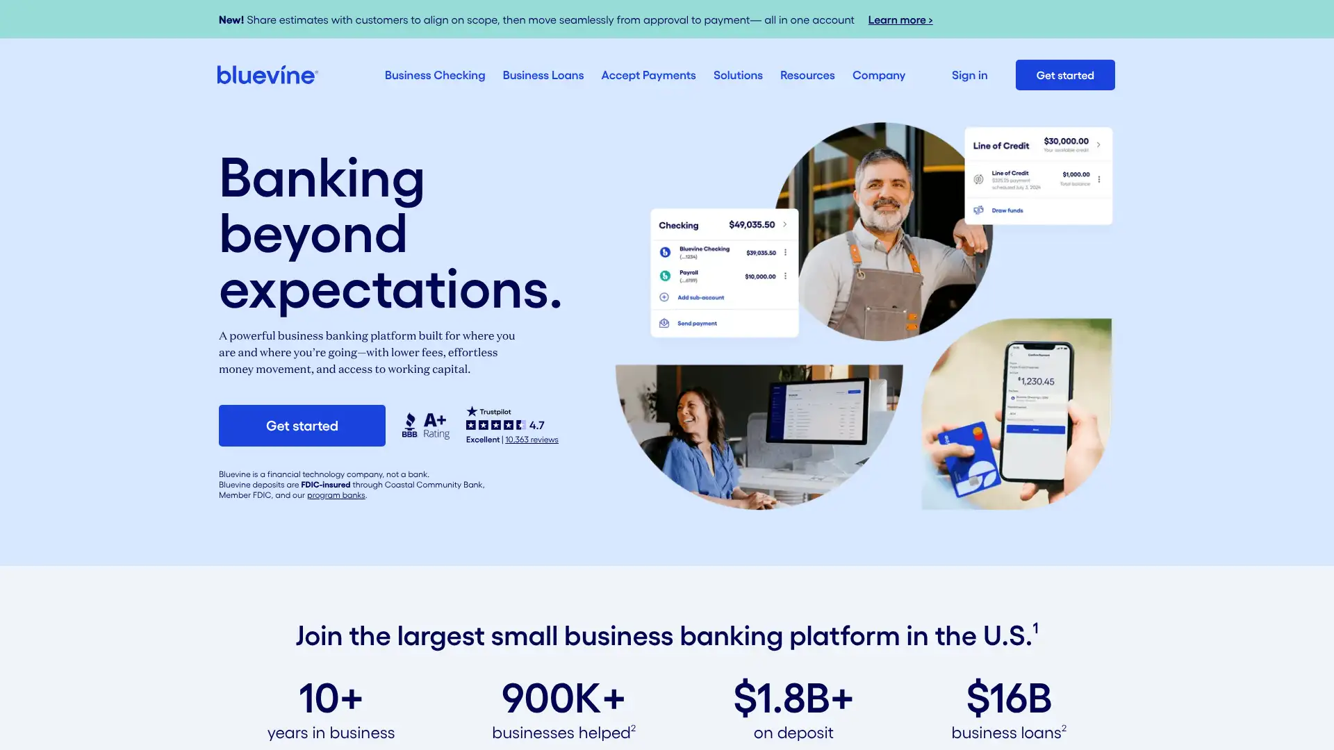 Bluevine Business Cashback Mastercard screenshot