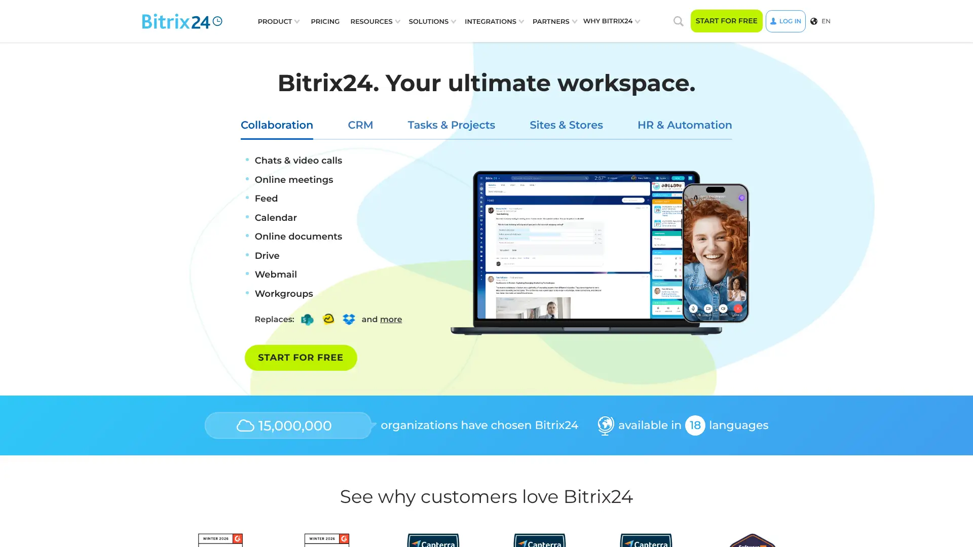 Bitrix24 screenshot