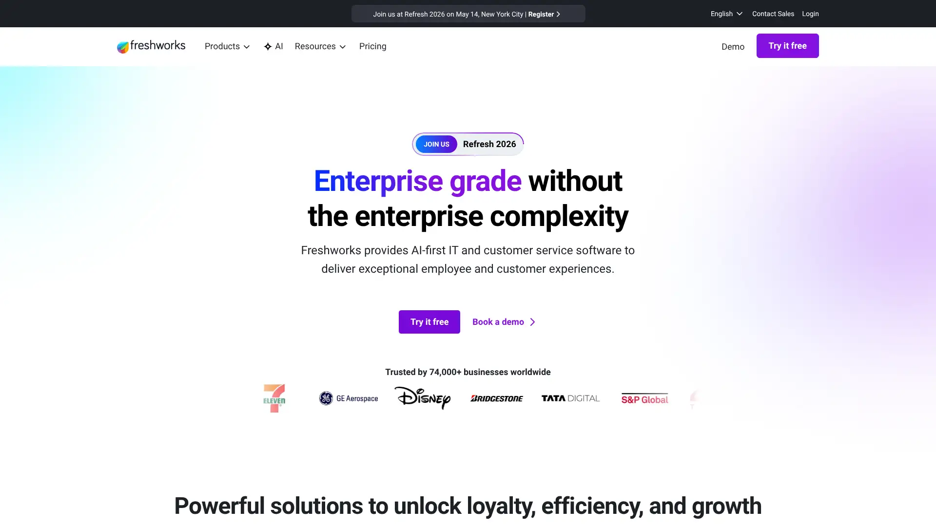 Freshworks screenshot