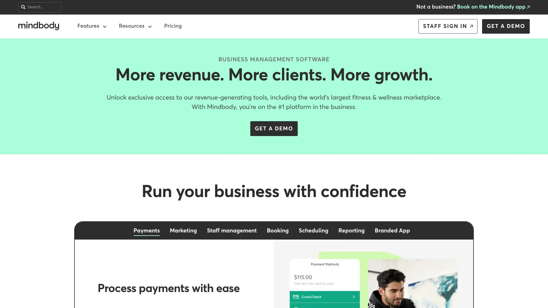 Mindbody screenshot
