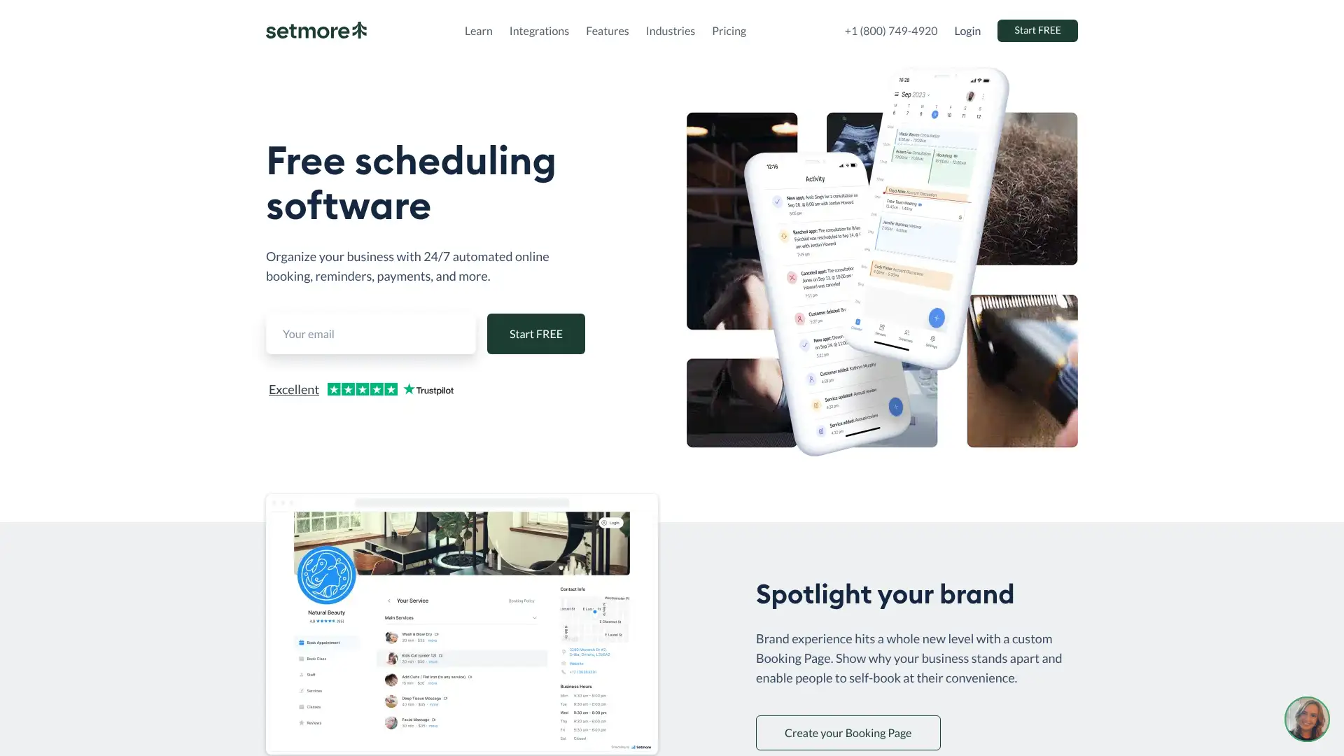Setmore screenshot