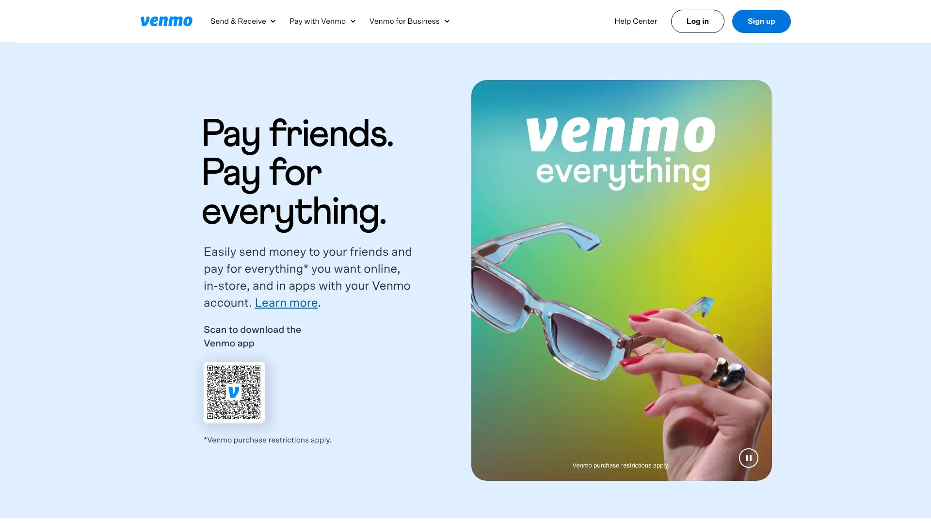 Venmo Credit Card screenshot