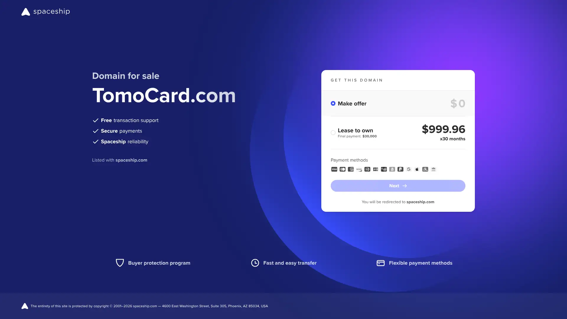 TomoCard Credit Card screenshot