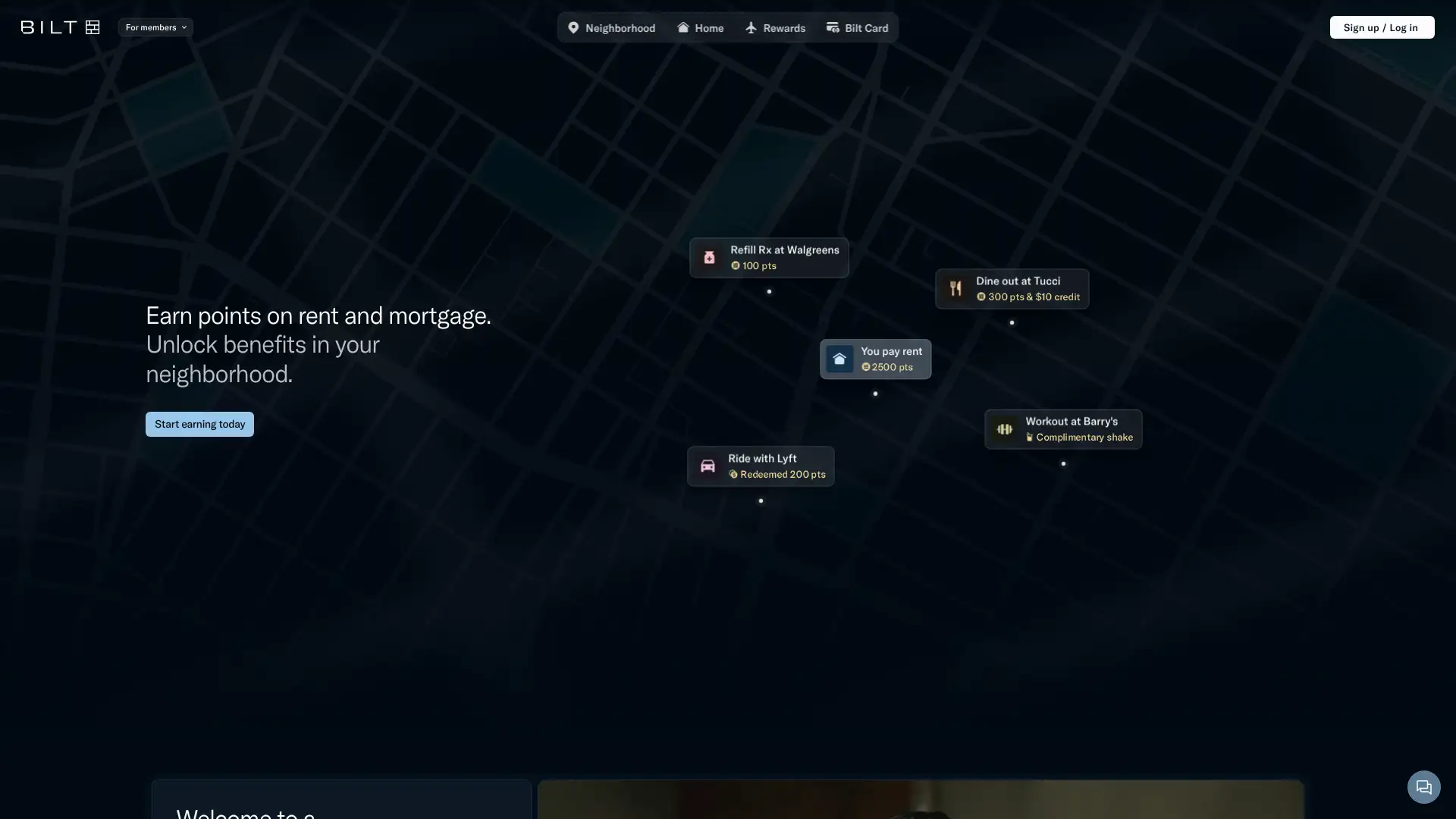 Bilt Rewards Credit Card screenshot