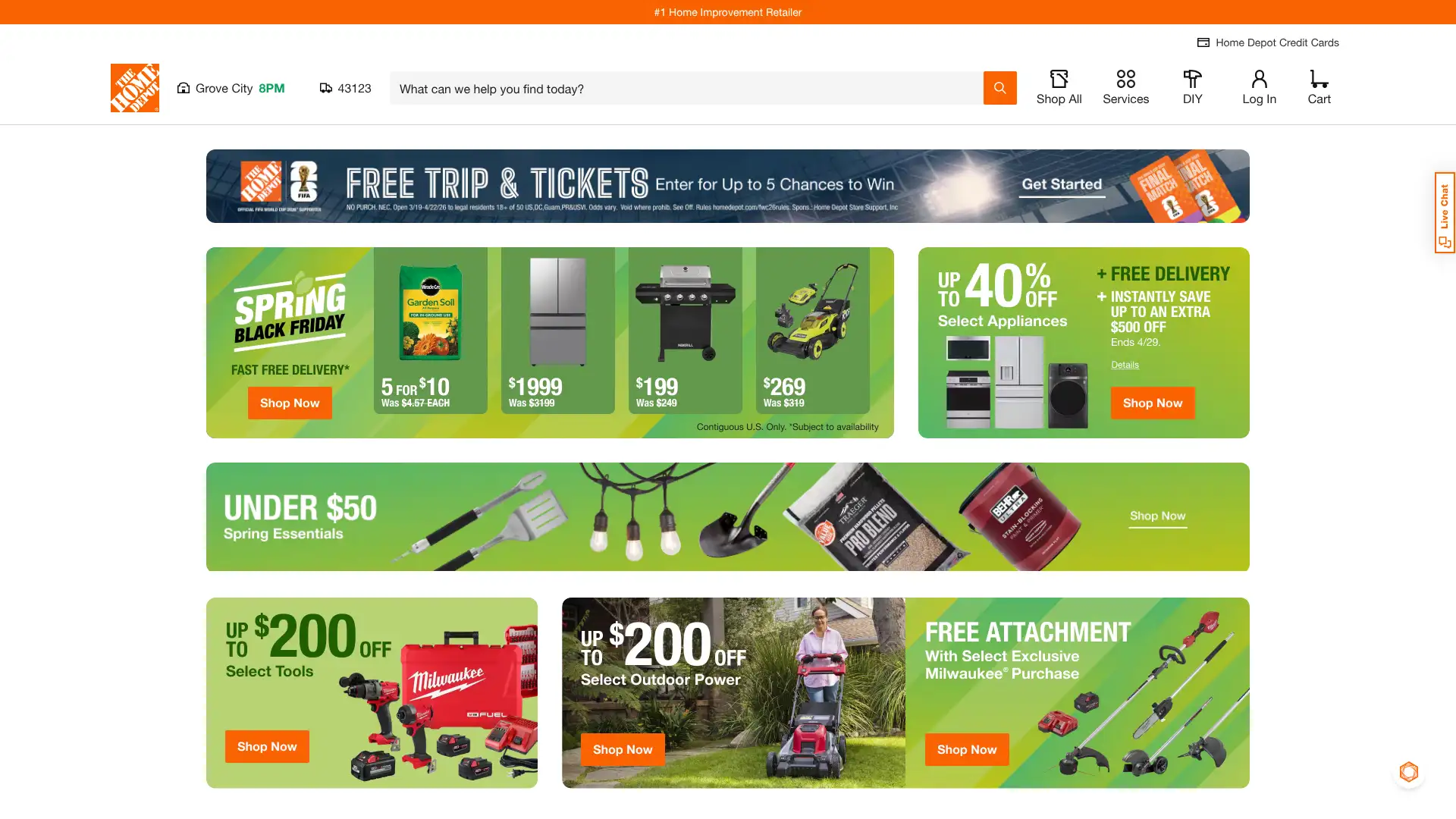 Home Depot Consumer Credit Card screenshot