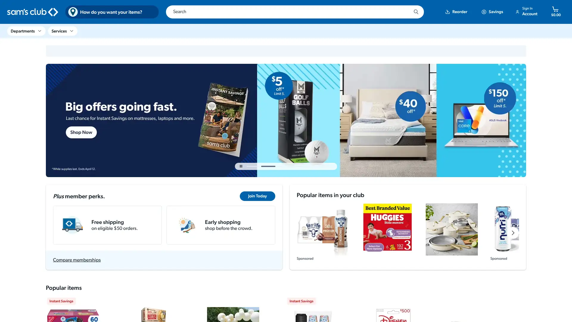 Sam's Club Mastercard screenshot