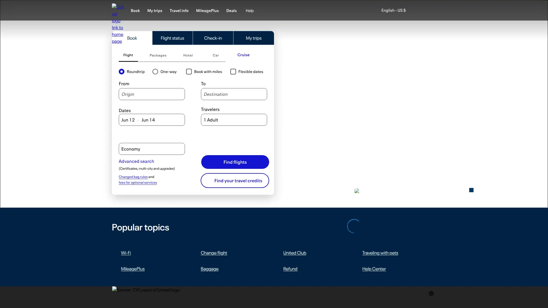 United Explorer Card screenshot