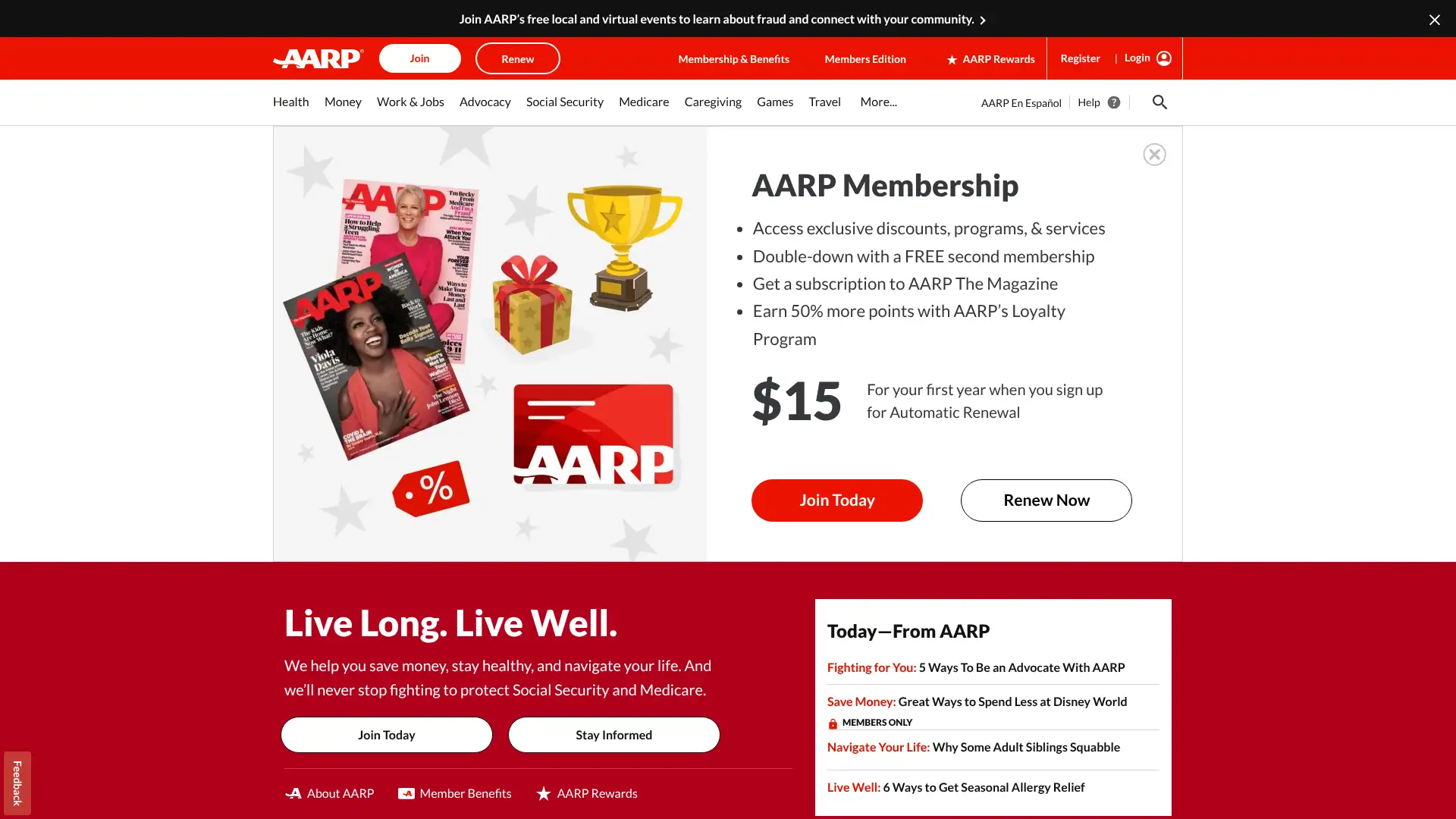 AARP Essential Rewards Mastercard from Barclays screenshot