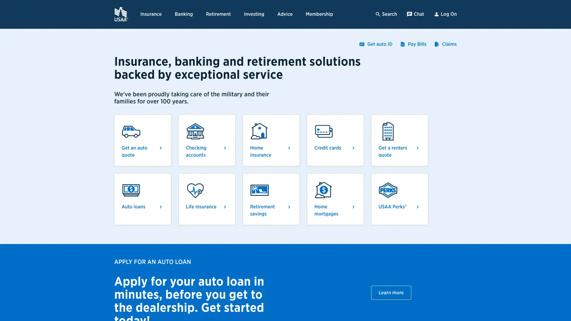 USAA screenshot