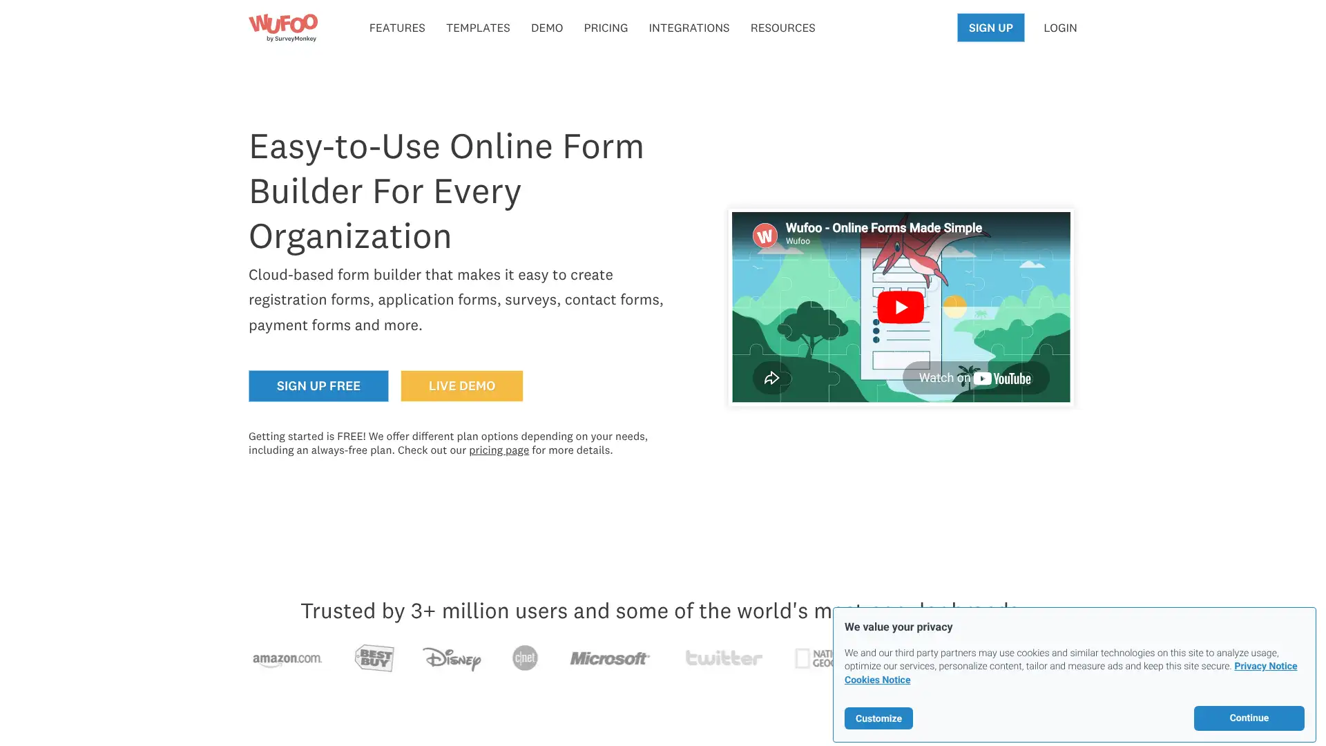 Wufoo screenshot