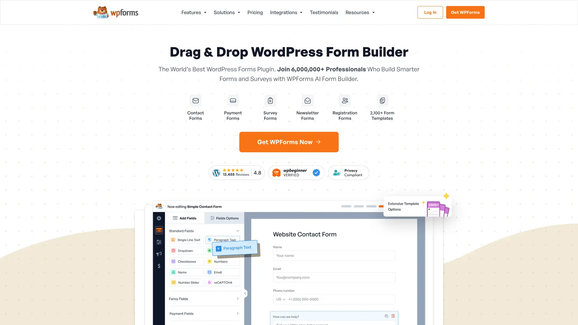 WPForms screenshot