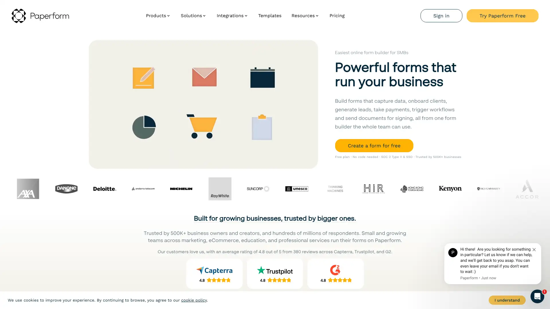 Paperform screenshot