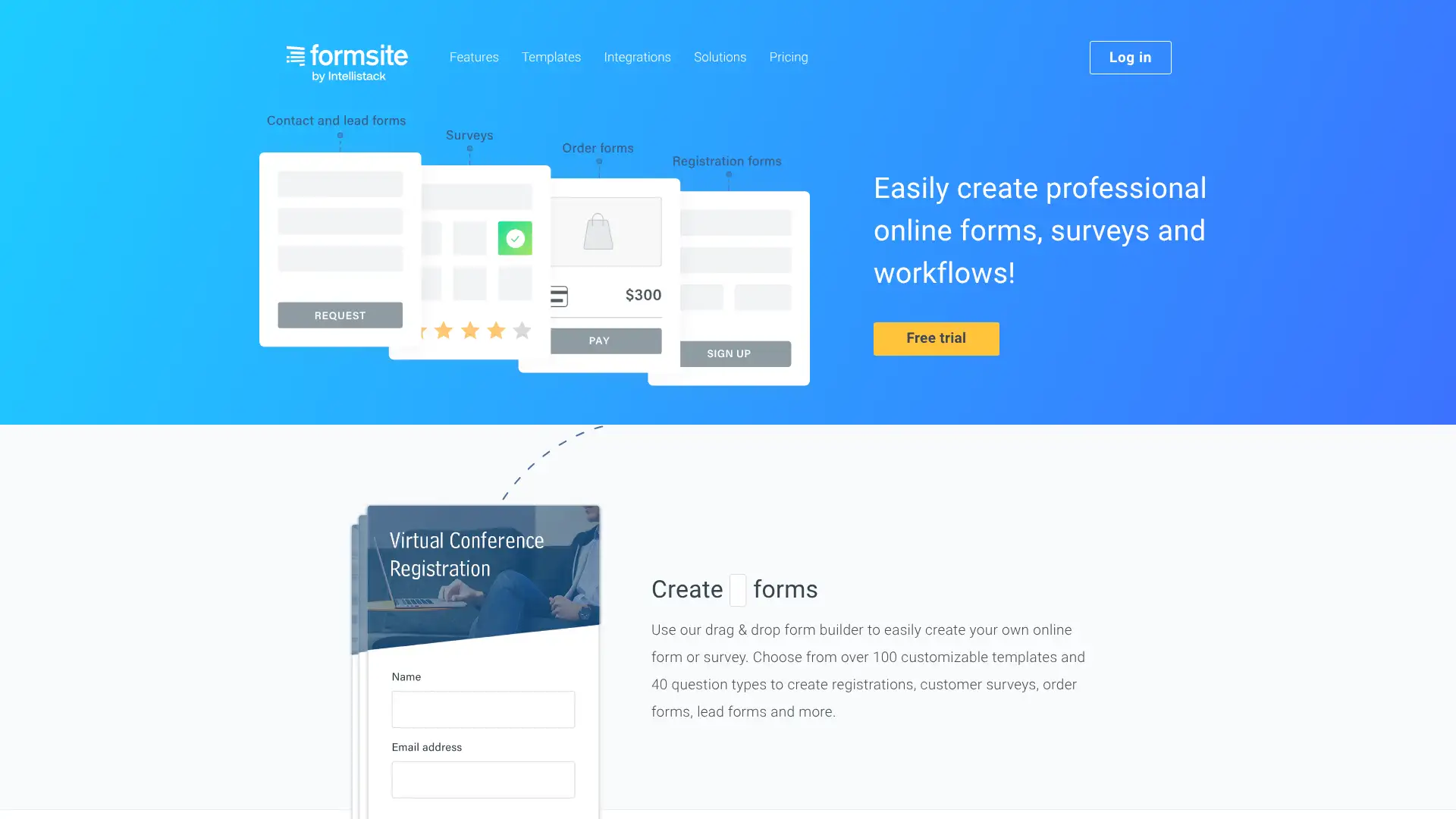 Formsite screenshot