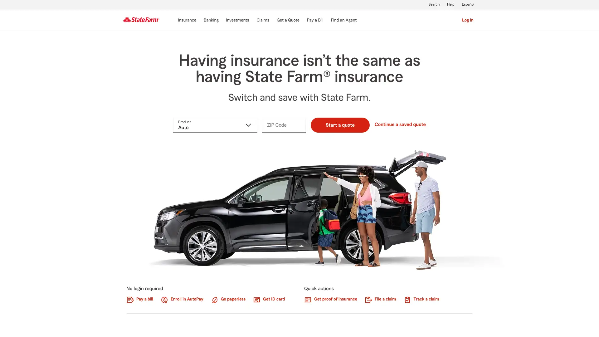 State Farm screenshot