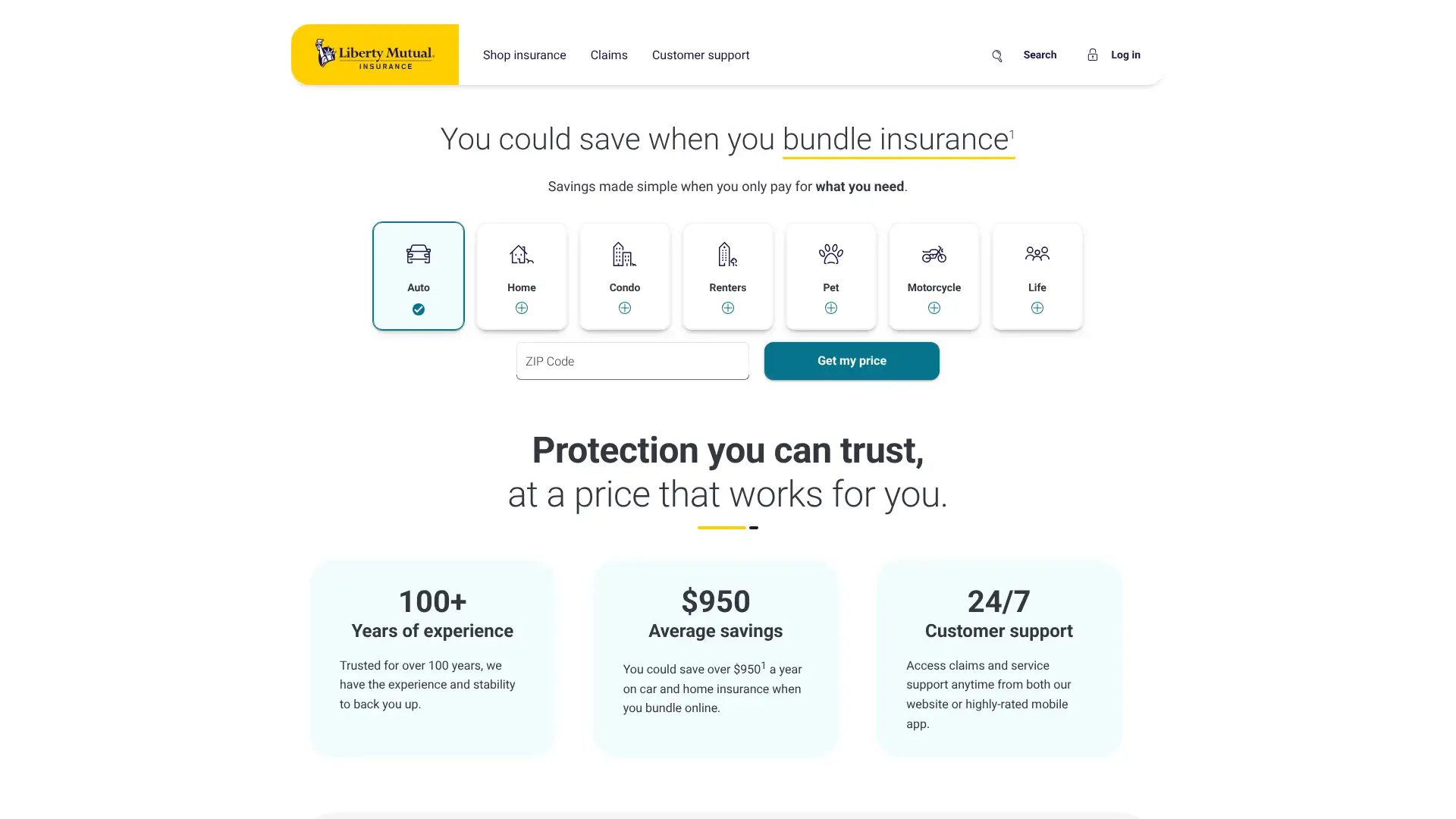 Liberty Mutual screenshot