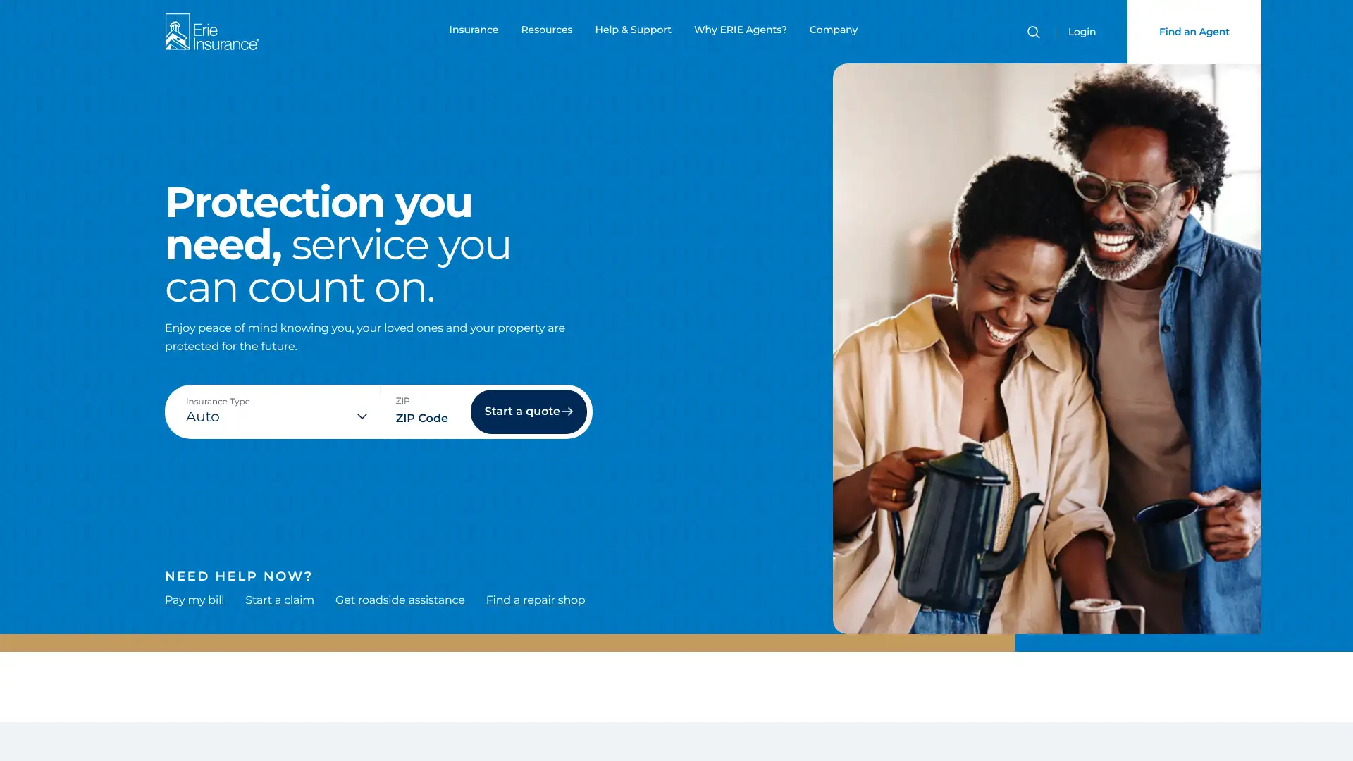 Erie Insurance screenshot