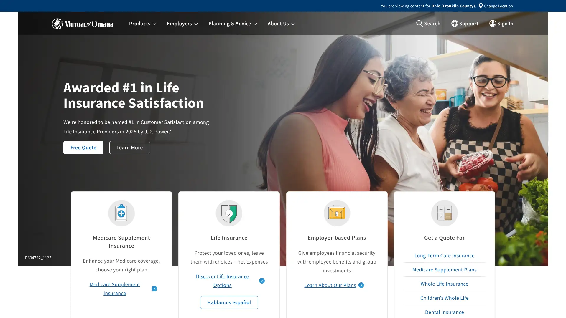 Mutual of Omaha screenshot