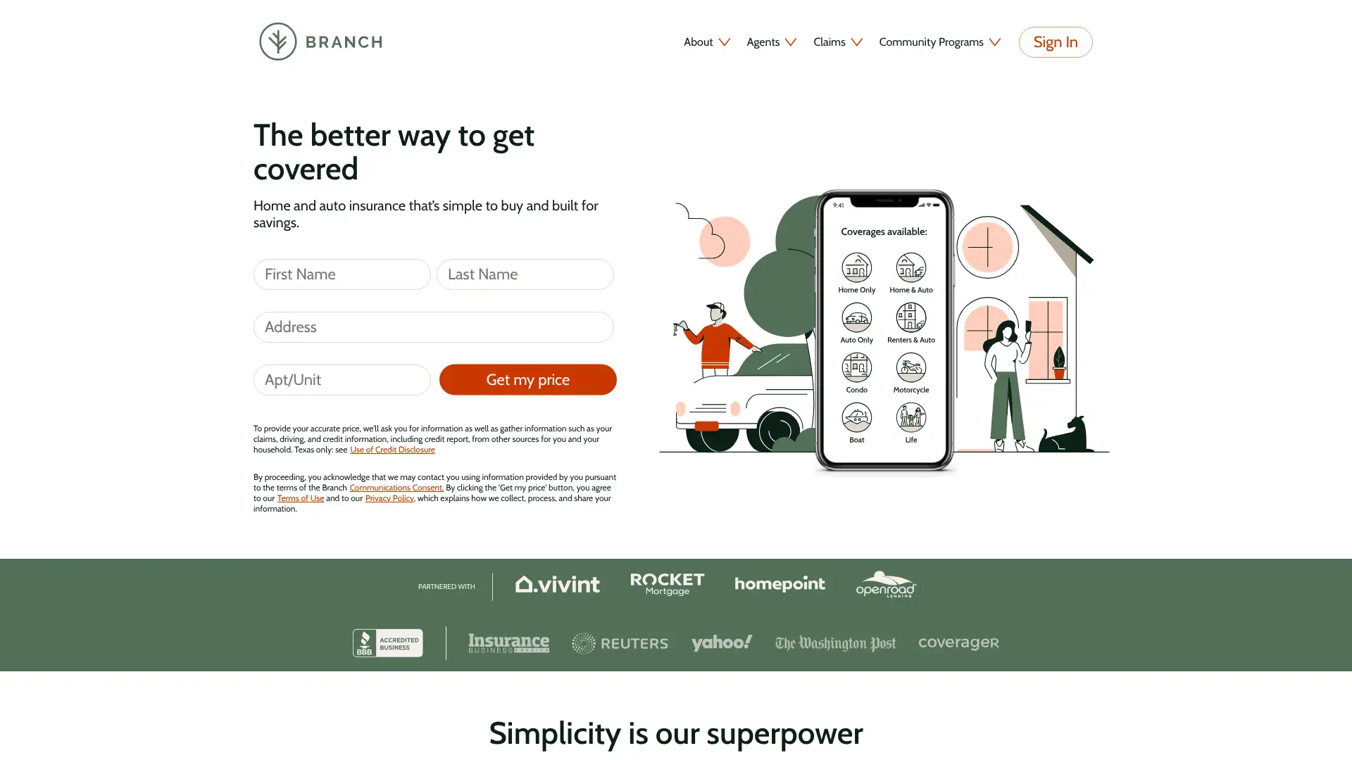 Branch screenshot