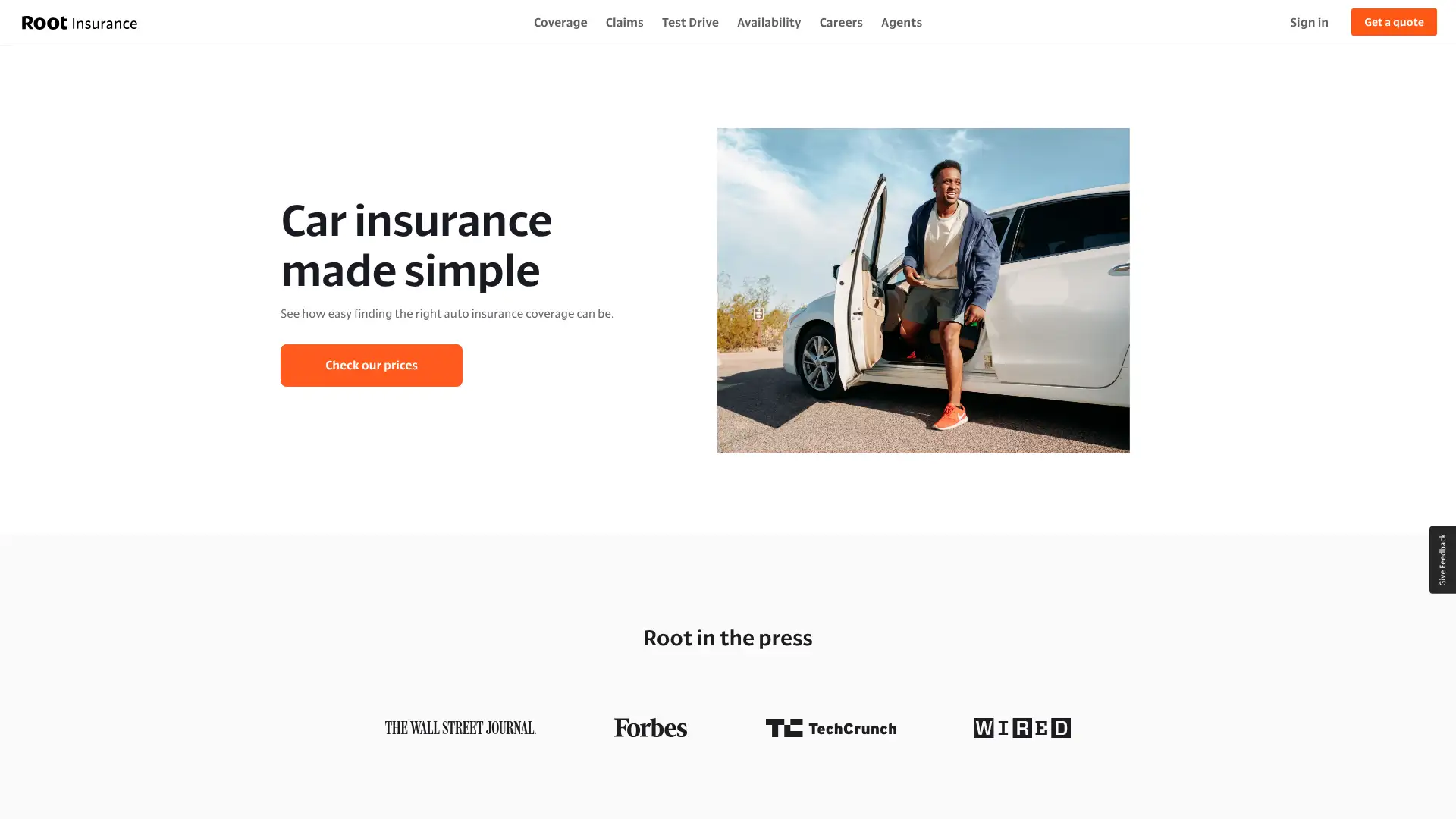 Root Insurance screenshot