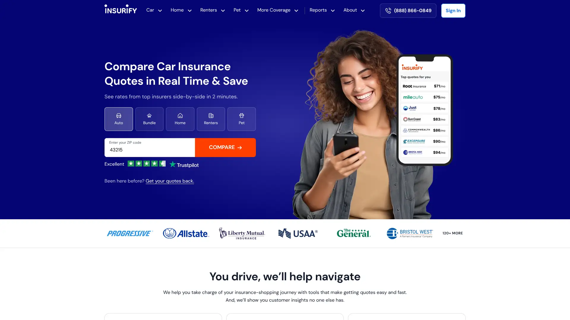 Insurify screenshot