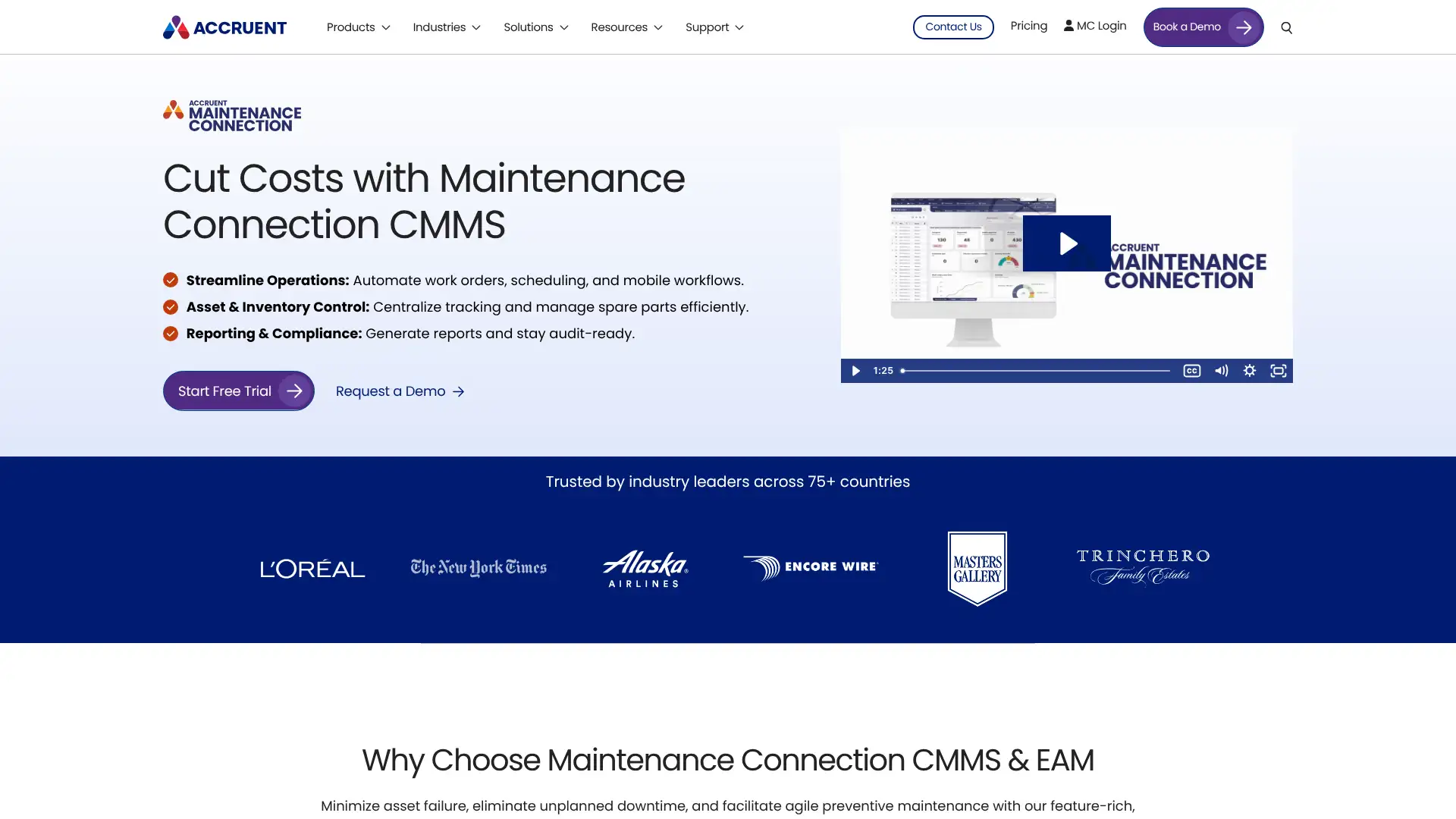 Maintenance Connection (Accruent) screenshot