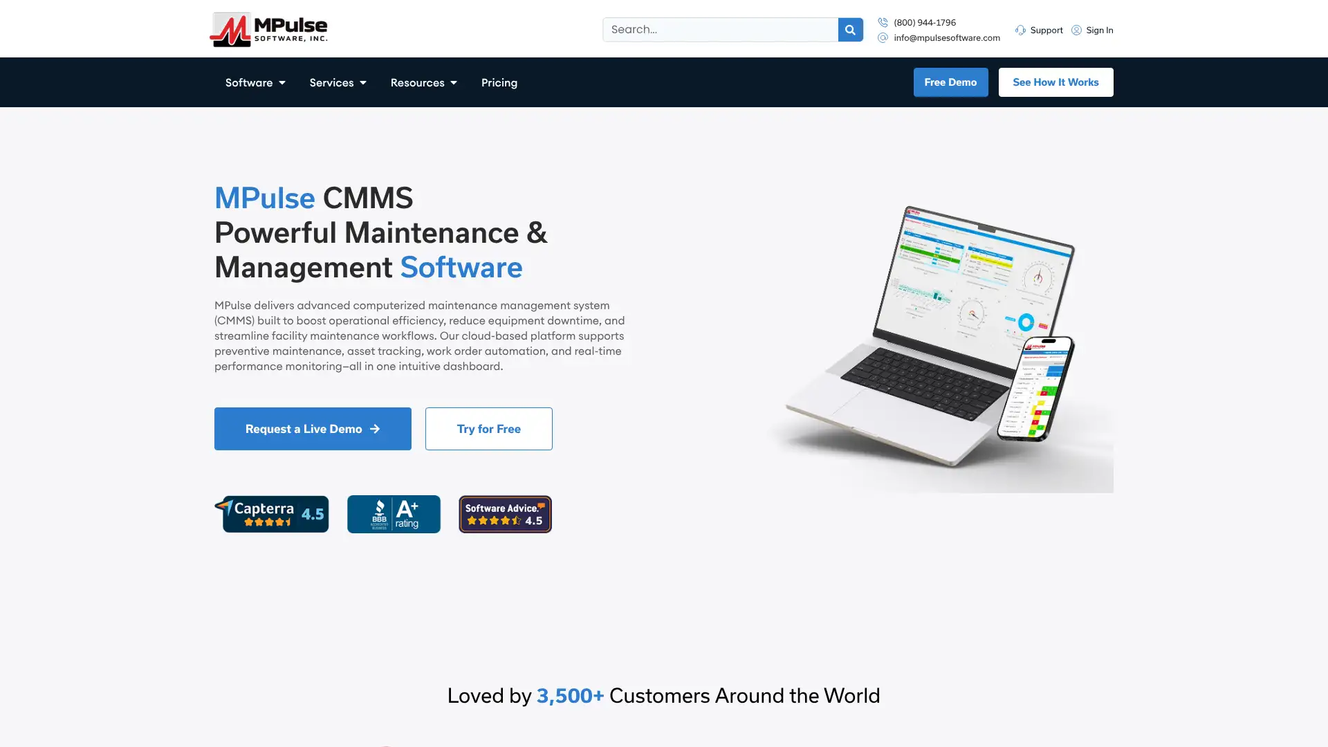 MPulse CMMS screenshot