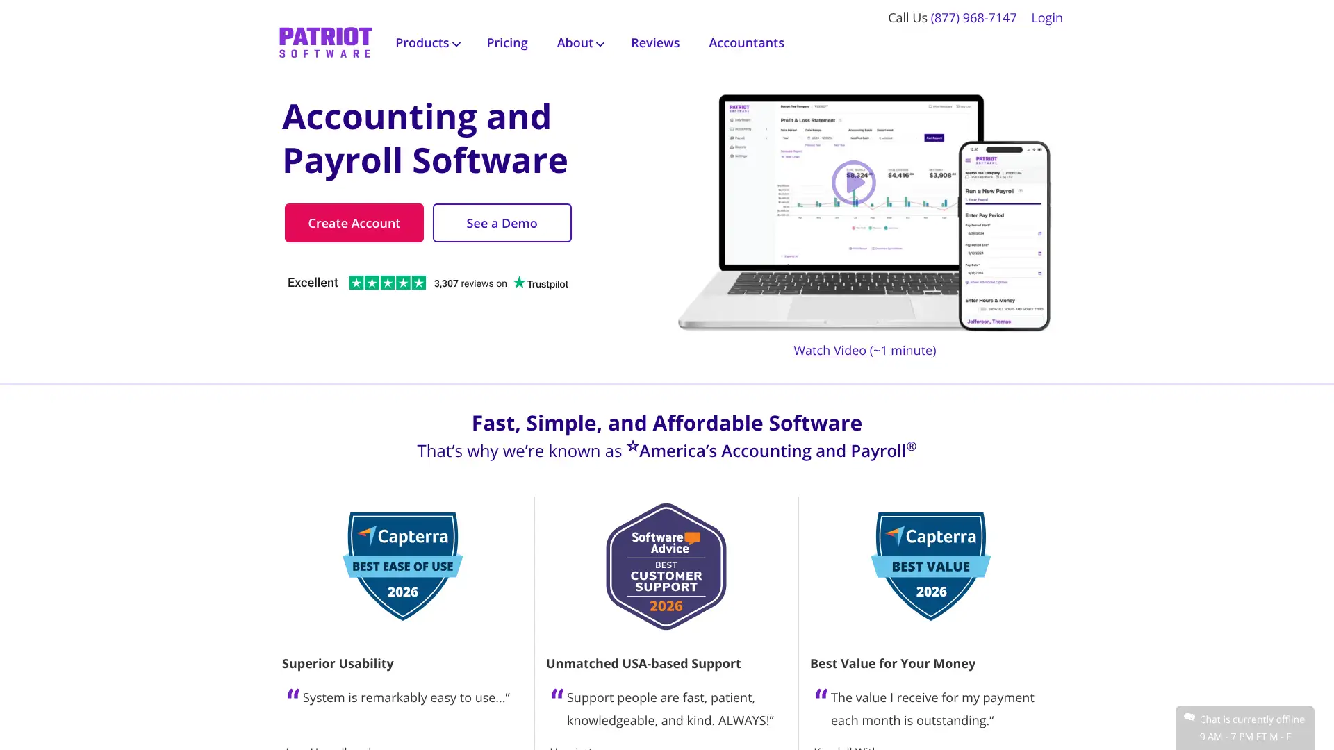 Patriot Software screenshot
