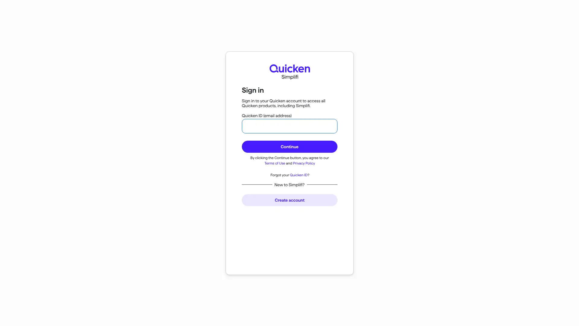 Quicken Simplifi screenshot