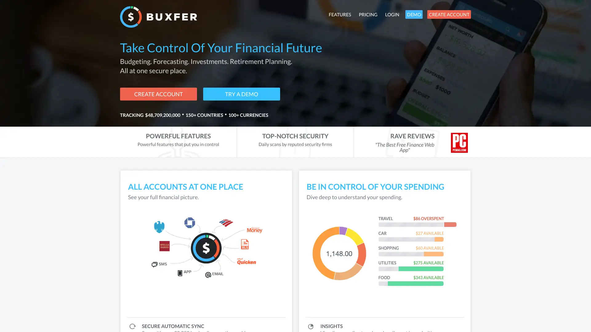 Buxfer screenshot