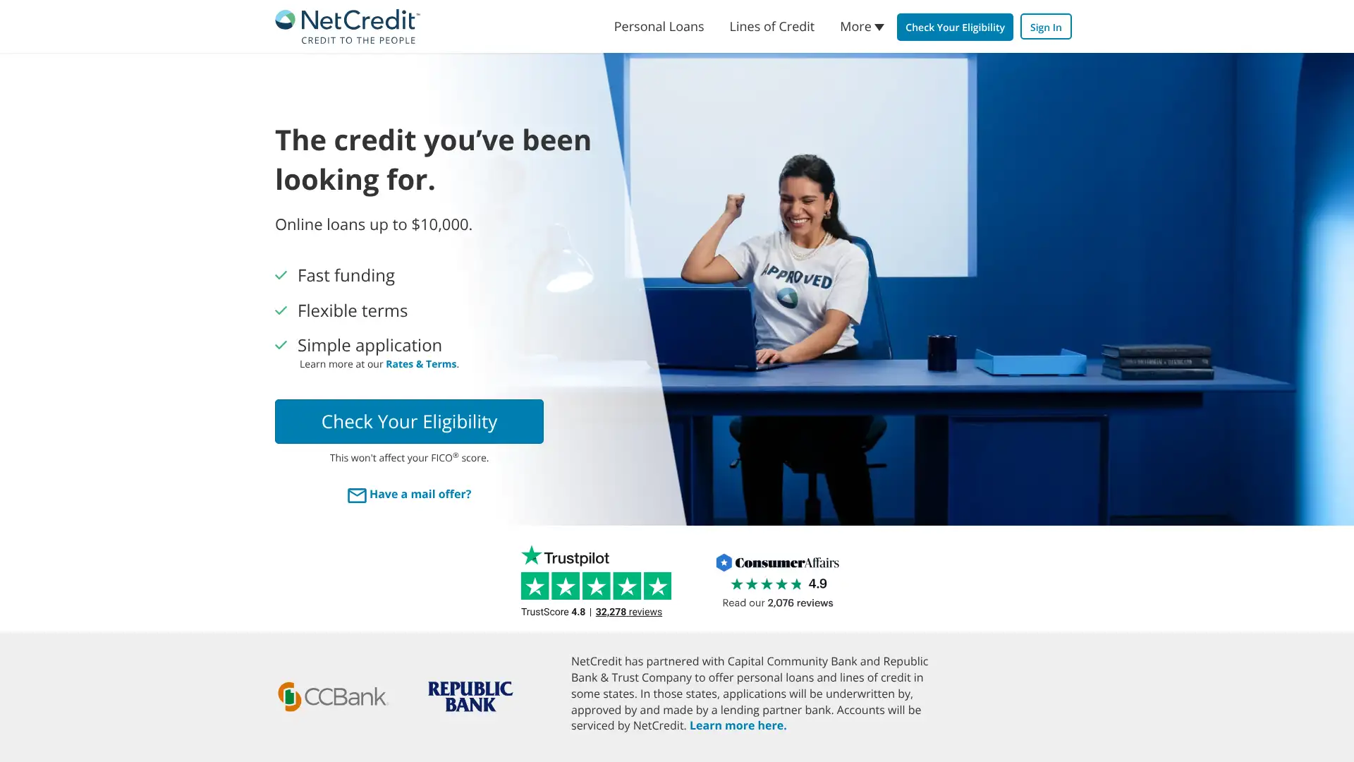 NetCredit screenshot