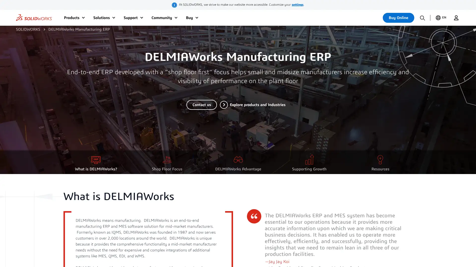 DELMIAworks (formerly IQMS) screenshot