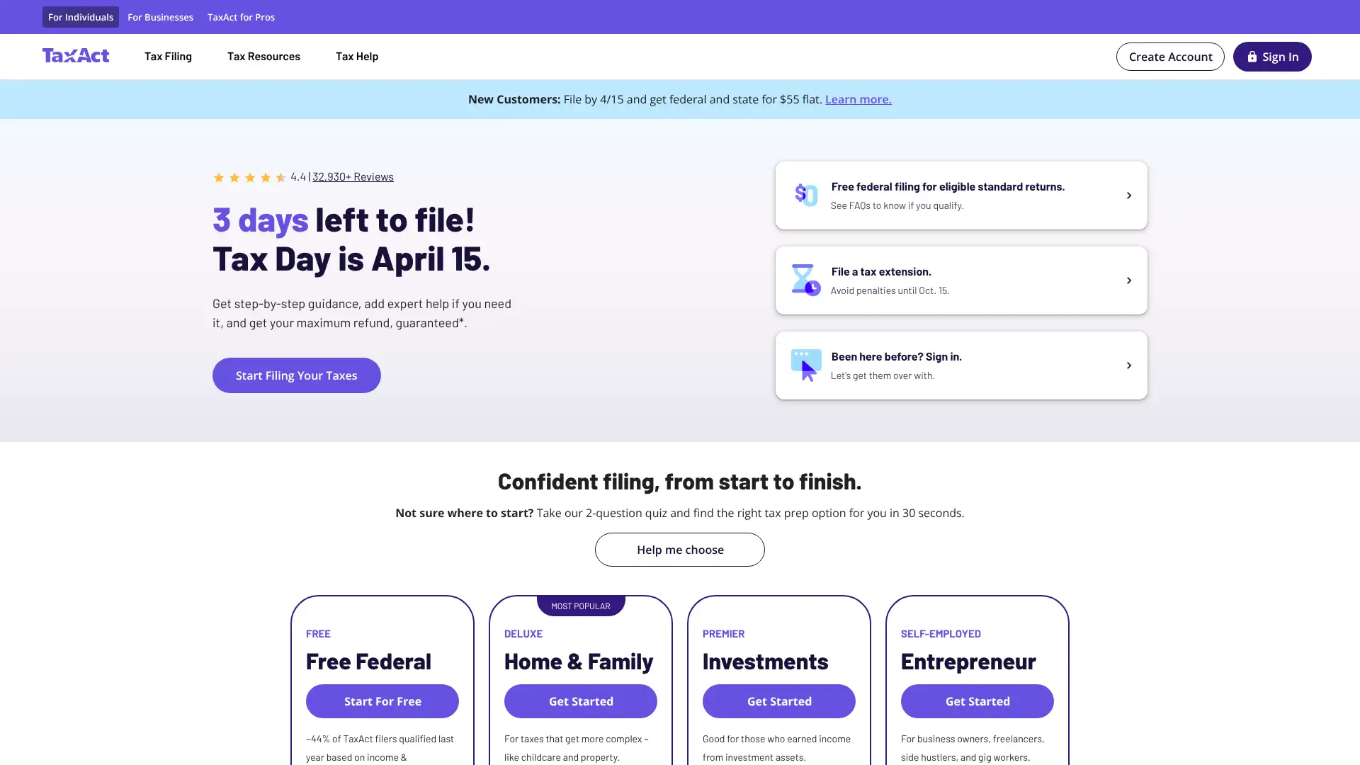 TaxAct screenshot