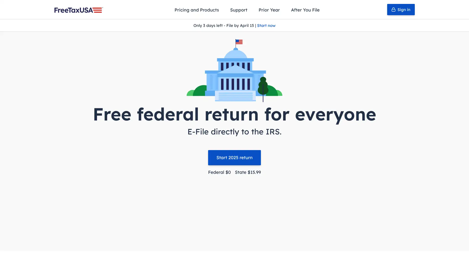 FreeTaxUSA screenshot