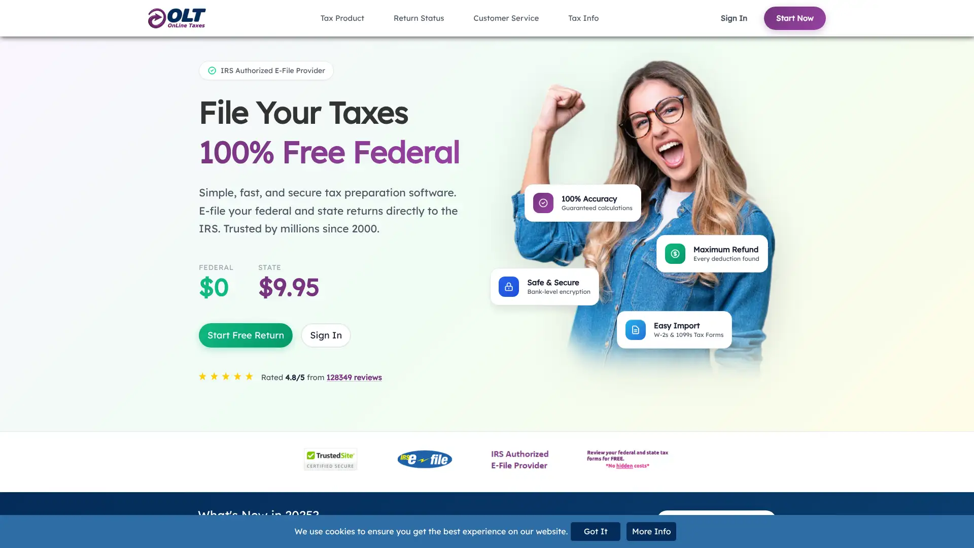OLT OnLine Taxes screenshot