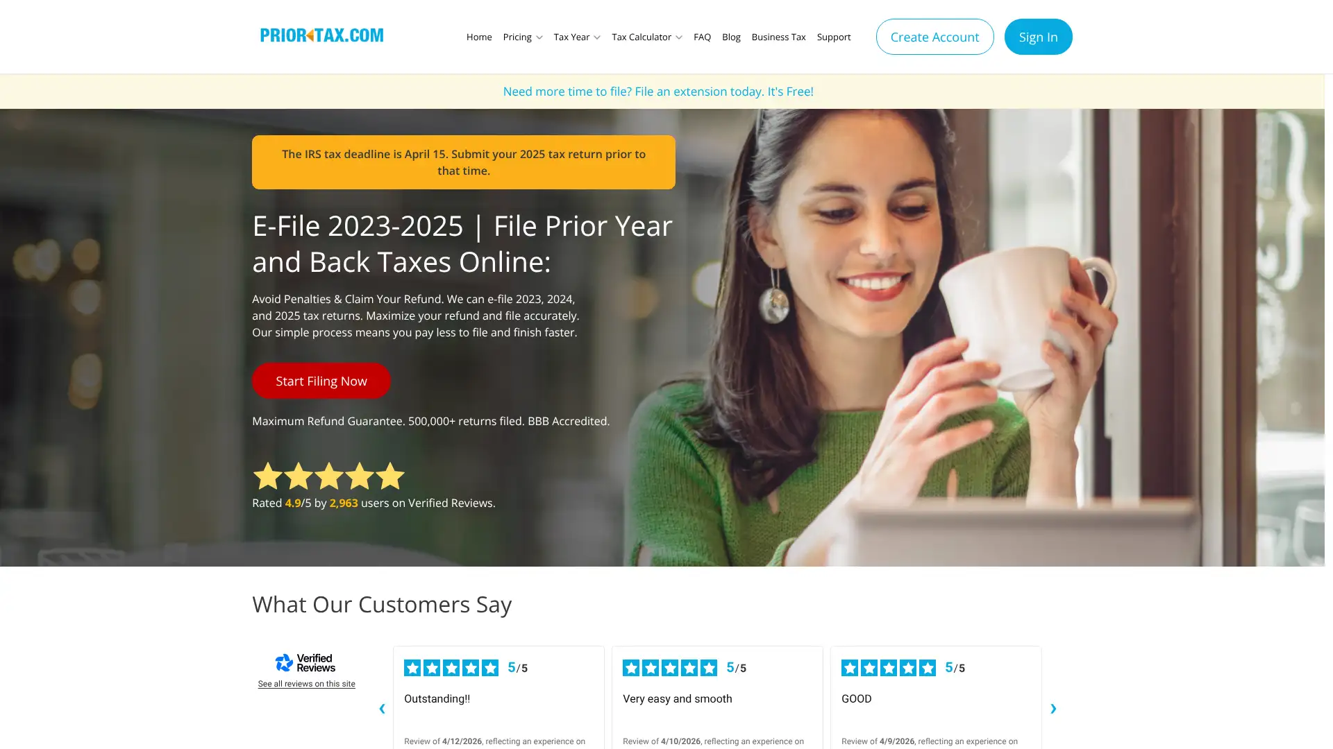 PriorTax screenshot
