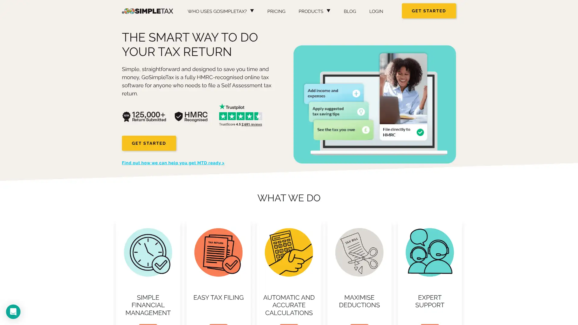 GoSimpleTax screenshot