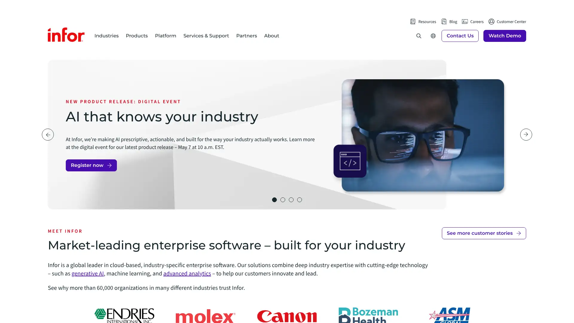 Infor WMS screenshot