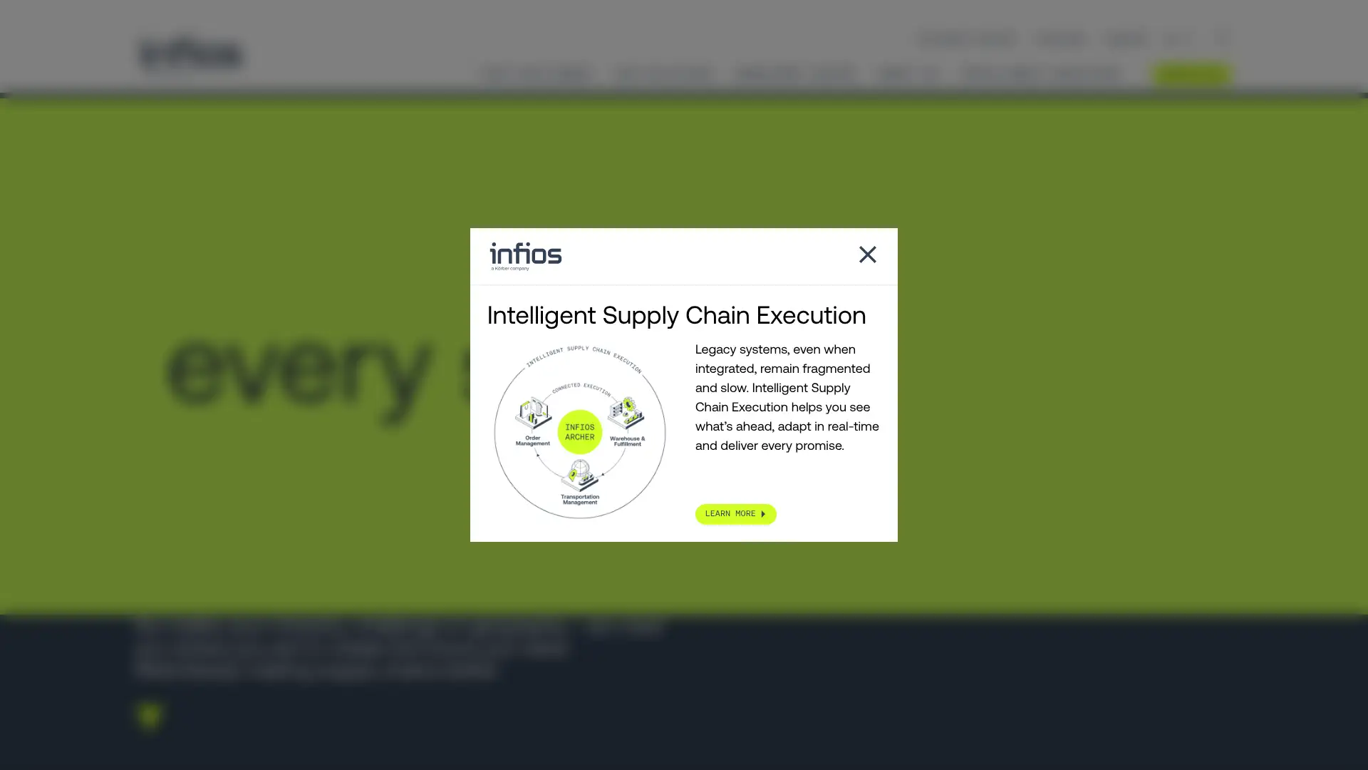 Infios WMS screenshot