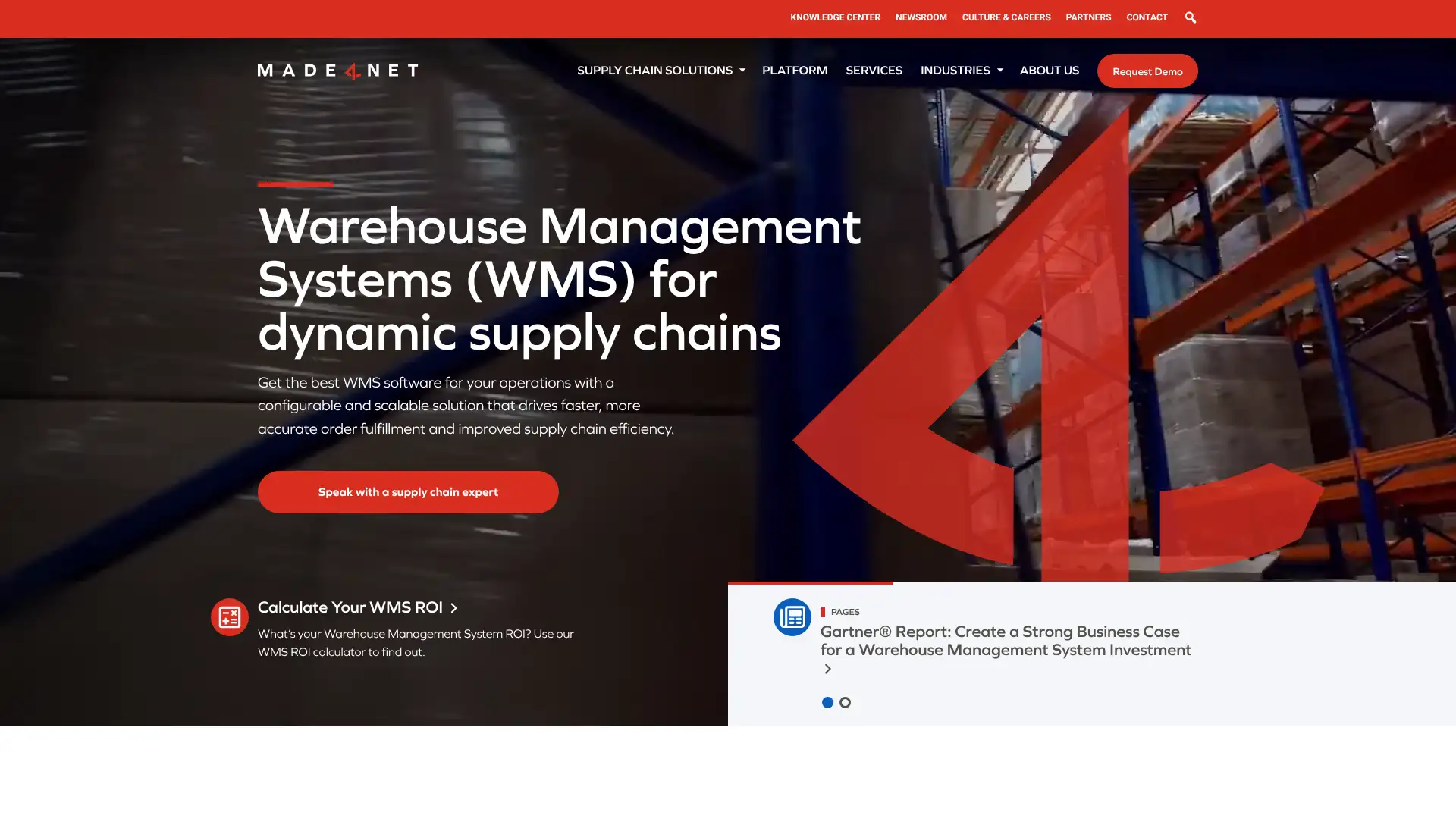 Made4net WMS screenshot