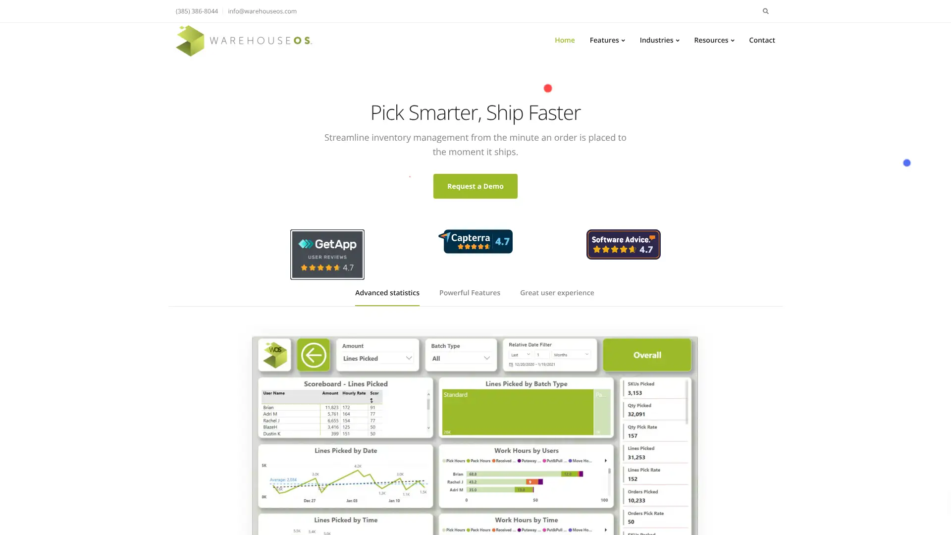 WarehouseOS screenshot