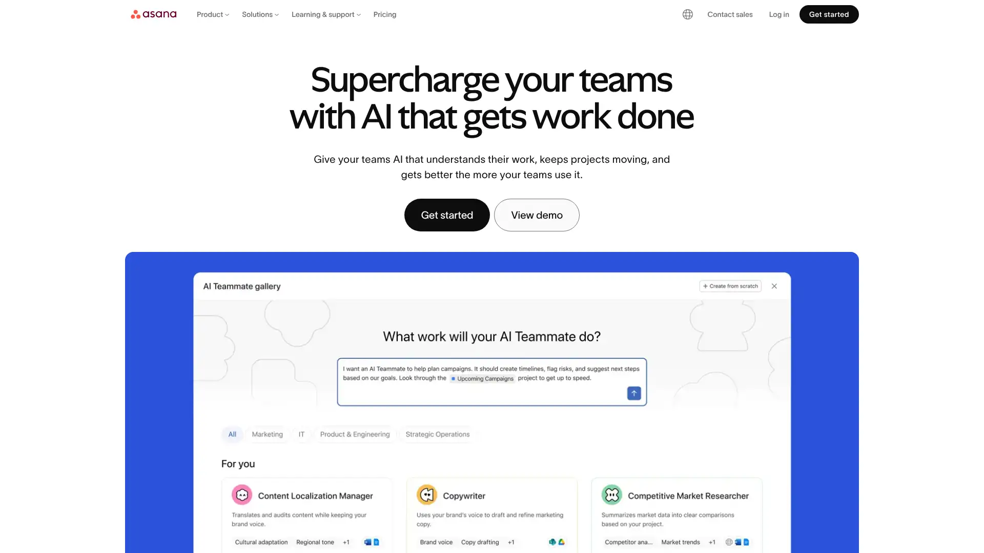 Asana screenshot