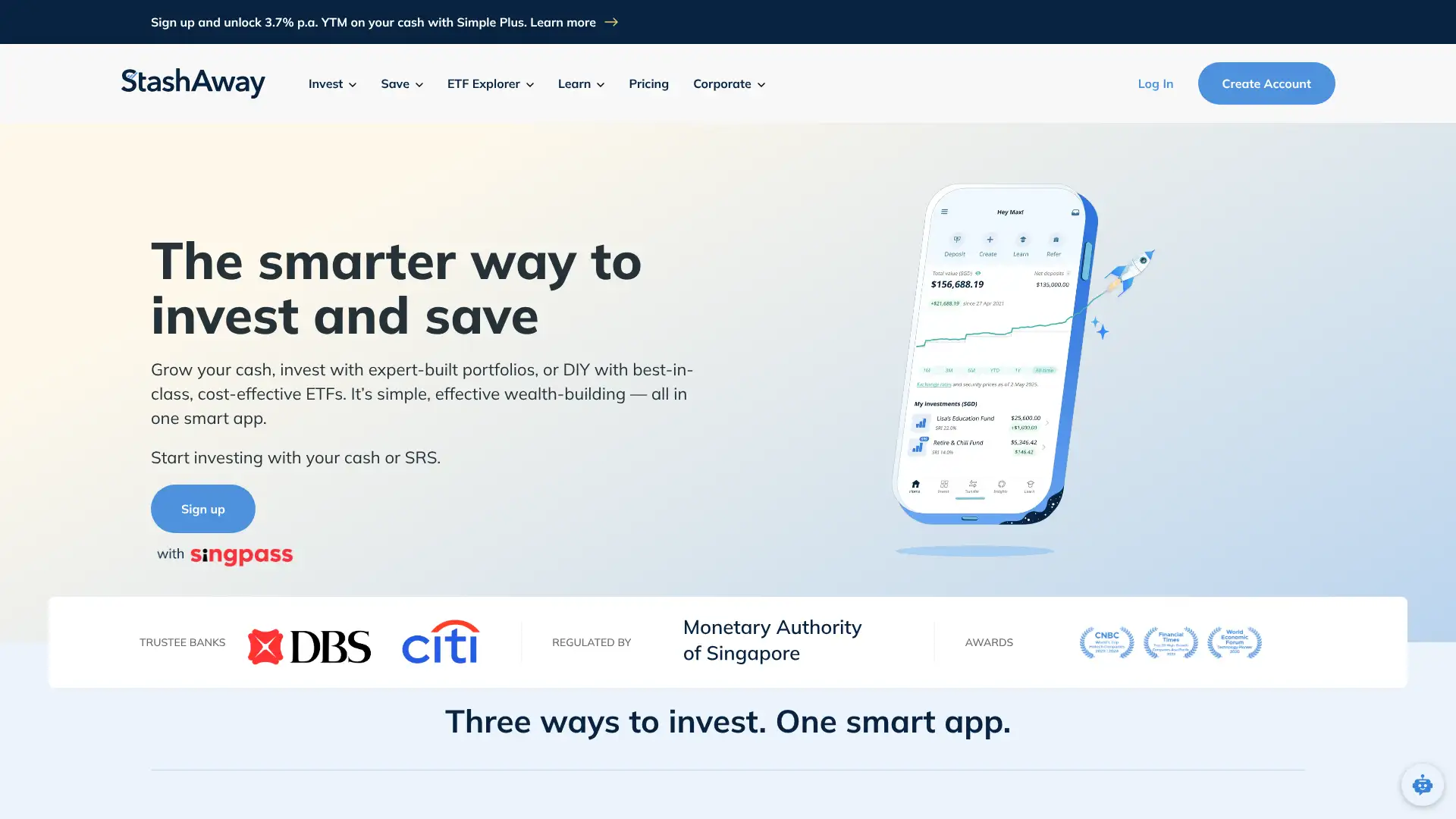 StashAway screenshot
