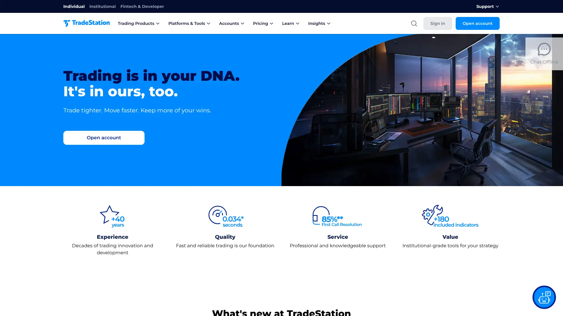 TradeStation screenshot