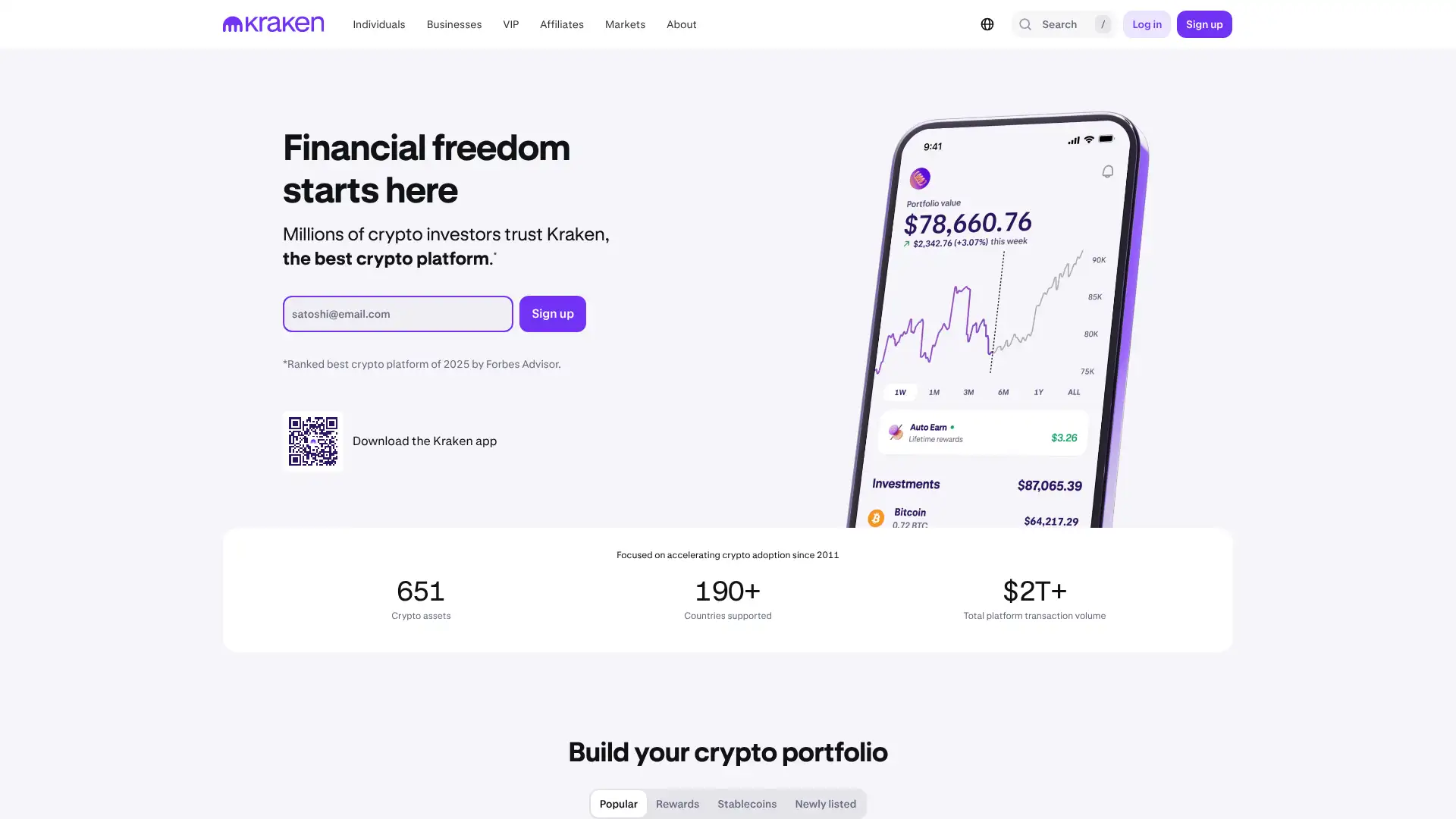 Kraken screenshot