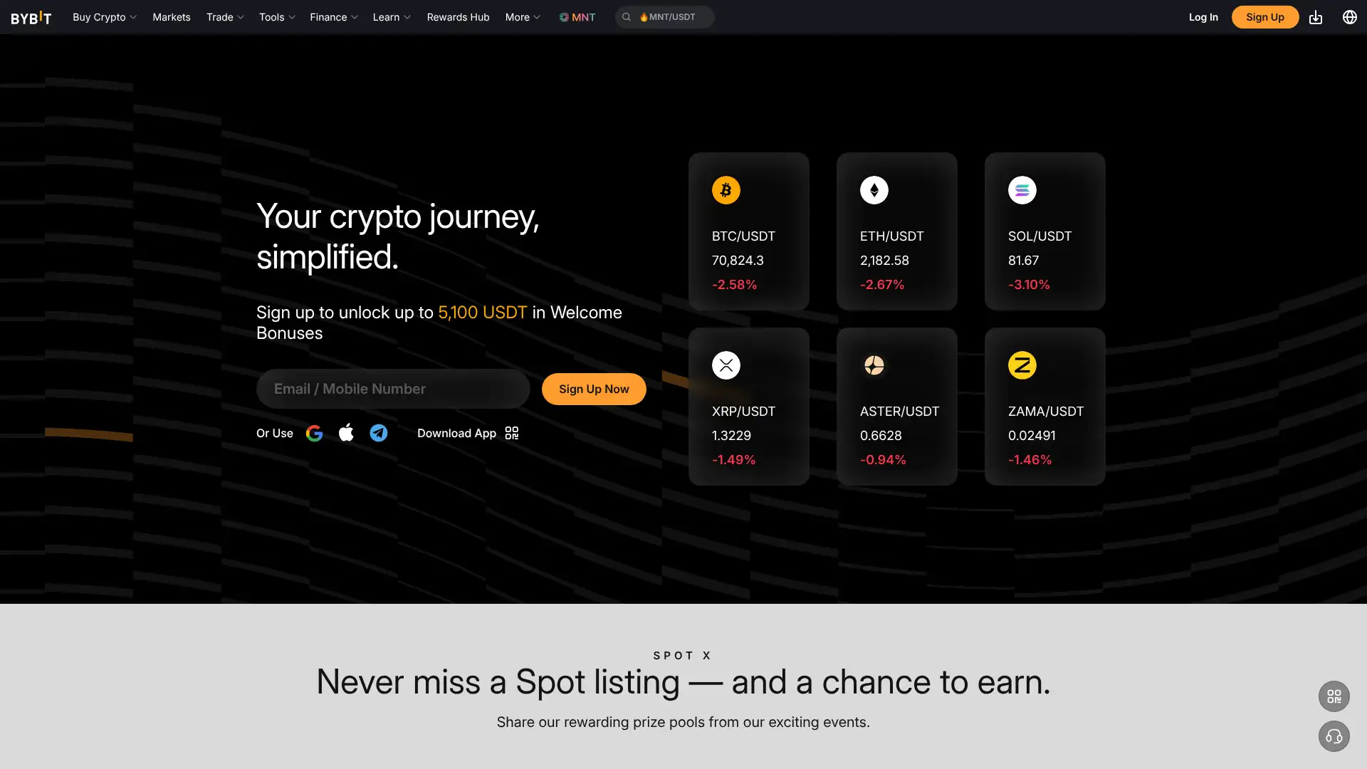 Bybit screenshot