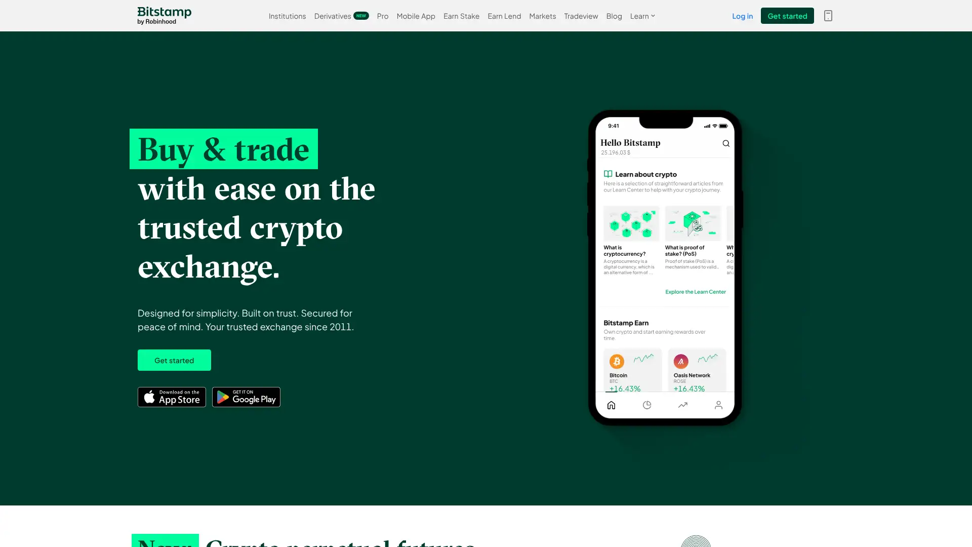 Bitstamp screenshot