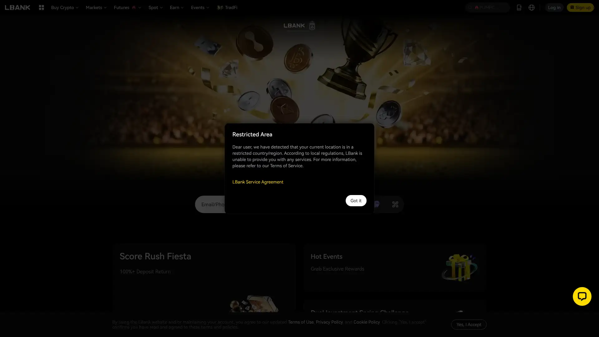LBank screenshot