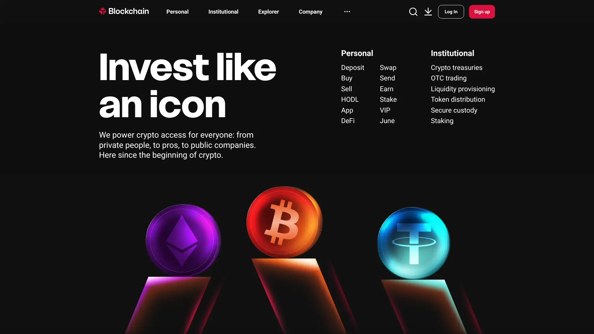Blockchain.com screenshot