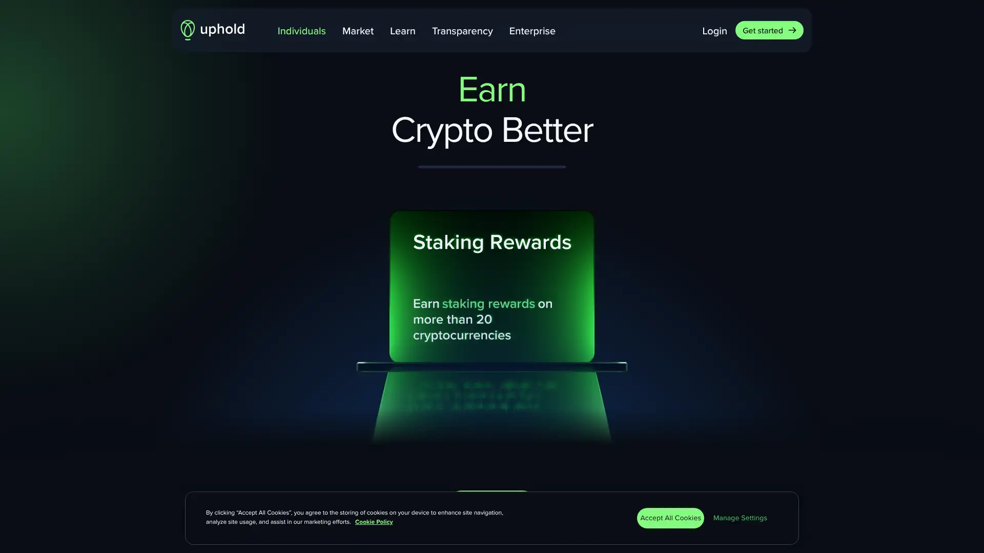 Uphold screenshot