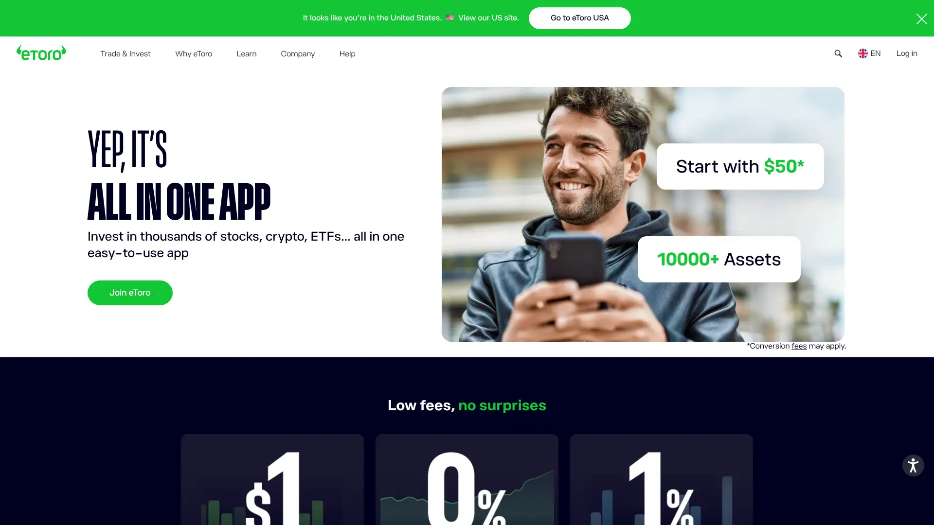 eToro screenshot